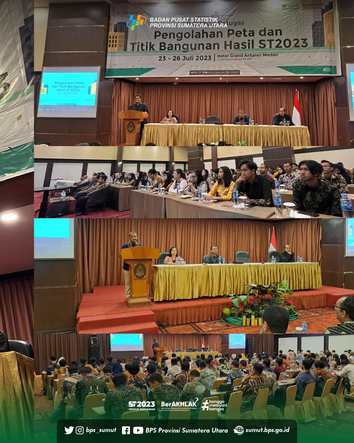 Pelatihan Petugas Pengolahan Peta dan Titik Bangunan Hasil ST2023 Provinsi Sumatera Utara